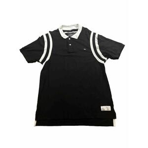 Southpole Mens Polo Shirt Y2K Golf Preppy Casual Black‎ White Stripped Size XL